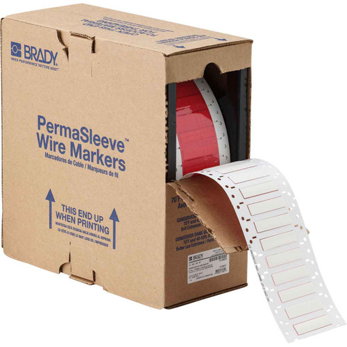2HX-375-2-WT-3 Brady PermaSleeve Heatex Wire Marking Sleeves Label - Image1
