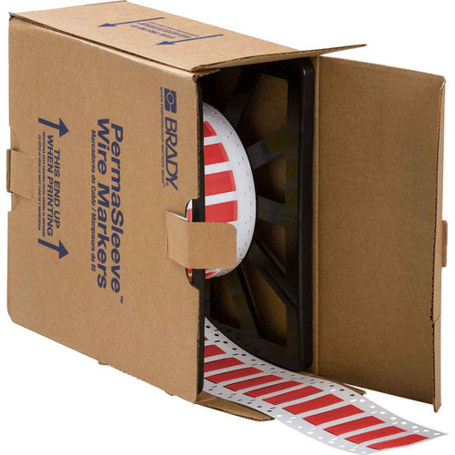 2HX-500-2-RD-4 Brady PermaSleeve Heatex Wire Marking Sleeves Label - Image1