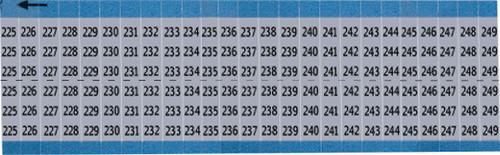 Brady Label (Pack) Wire Marker - AF-225-249-SC-PK