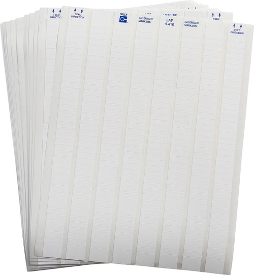 Brady 0.8" x 0.25" LaserTab Label (Pack of 10000 Each) - LAT-4-410-10