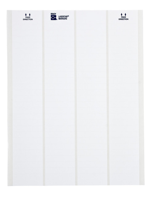 Brady 0.8" x 1.437" LaserTab Label (Pack of 47 Sheets) - LAT-37-799-2.5