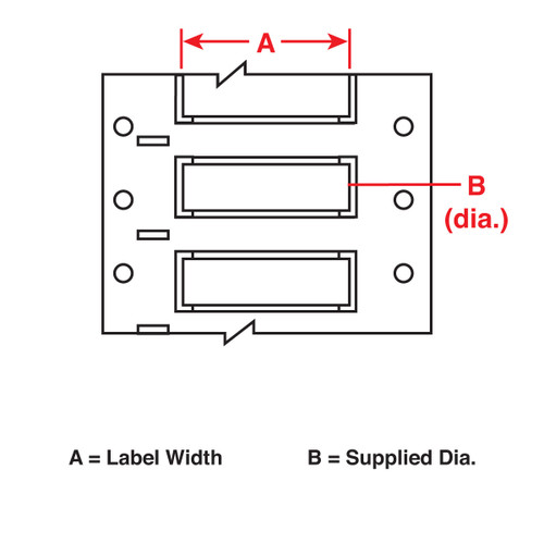 Brady Low Smoke Zero Halogen PermaSleeve Marker Label (Roll) - 2LSZH-2000-2-WT