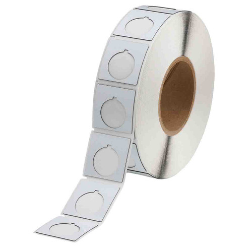 THTEP-169-593-.5 Brady Raised Panel Polyester Circular Hole with Notch Push Button Label - Image1