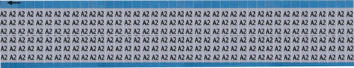 Brady Label (Pack) Wire Marker - AF-A2-SC-PK