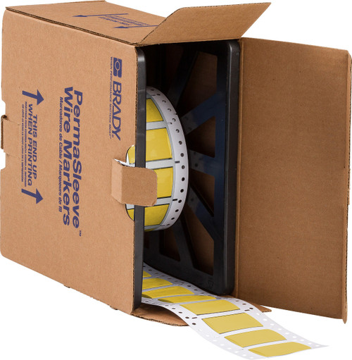 Brady Low Smoke Zero Halogen PermaSleeve Marker Label - 2LSZH-750-2-YL-2