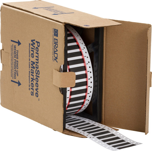 Brady PermaSleeve Heatex Wire Marking Sleeves Label - 2HX-375-2-BK-2