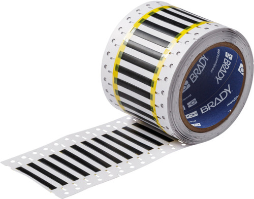 Brady High Temperature PermaSleeve Marker Label - 2HT-187-2-BK-S-2