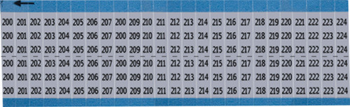 Brady Label (Pack) Wire Marker - AF-200-224-SC-PK
