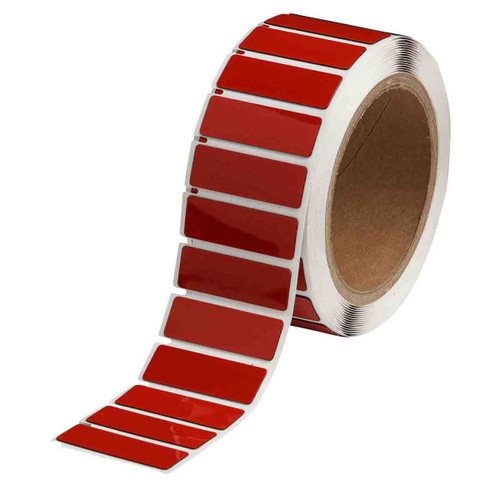 THTEP172-593-.25RD Brady Raised Panel Polyester Half Circle Push Button Label - Image1
