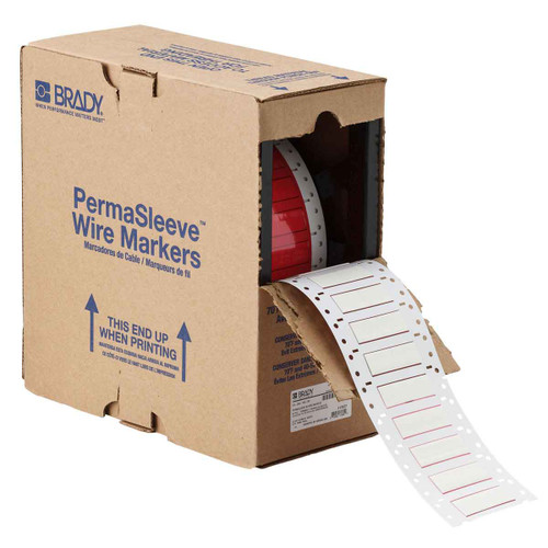 HX-375-2-WT-2 Brady PermaSleeve Heatex Heat Shrink Label - Image1