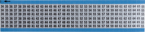 Brady Label (Pack) Wire Marker - AF-34-66-SC-PK