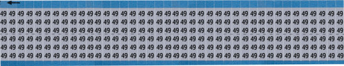 Brady Label (Pack) Wire Marker - AF-49-SC-PK