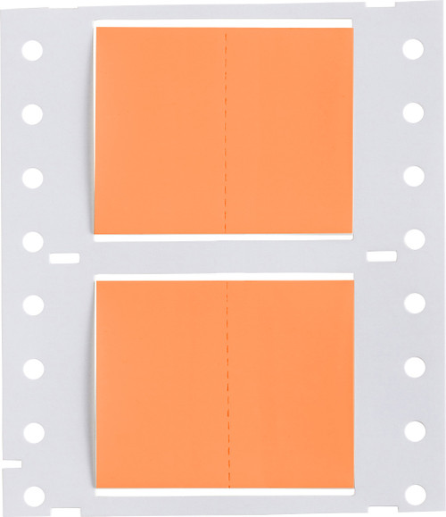 Brady 1" x 1.66" PermaSleeve Heatex Wire Marking Sleeves Label (Orange) - 2HX-1000-2-OR-J-2