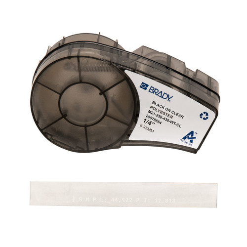 M21-250-430-WT-CL Brady WorkHorse Series Label - Image1