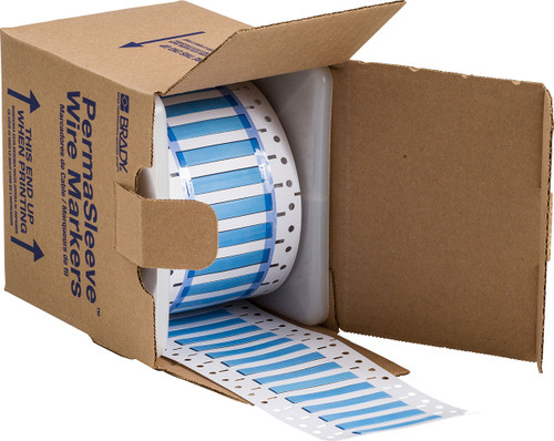 Brady PermaSleeve Marker Label - 3PS-187-2-BL-S-2