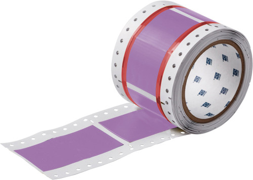 Brady 2" x 3.165" PermaSleeve Heatex Wire Marking Sleeves Label (Violet) (Roll of 100 Each) - 2HX-2000-2-VT