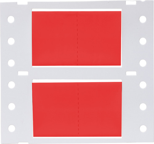 Brady 1" x 1.25" PermaSleeve Heatex Wire Marking Sleeves Label (Red) (Roll of 5000 Each) - 2HX-750-2-RD-J-2