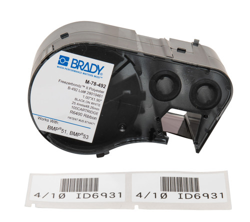 Brady FreezerBondz Label (Cartridge) - M-78-492