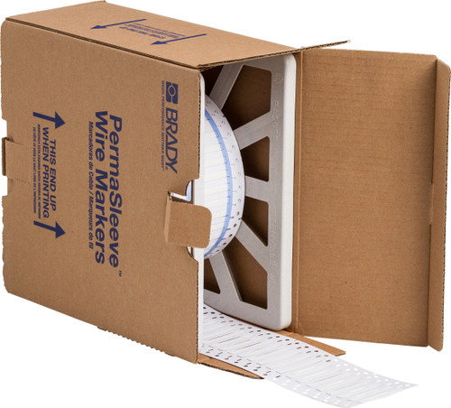 Brady PermaSleeve Marker Label - 3PS-125-2-WT-4