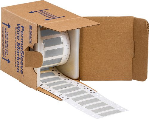Brady PermaSleeve Marker Label - 3PS-250-2-GY-S-2