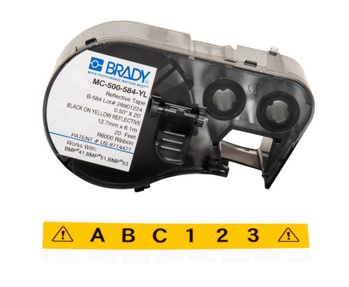 Brady Reflective Label - MC-500-584-YL