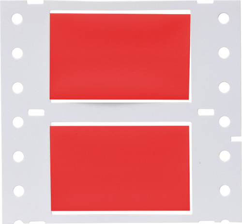 Brady 2" x 1.25" PermaSleeve Heatex Wire Marking Sleeves Label (Red) (Roll of 2500 Each) - 2HX-750-2-RD-J