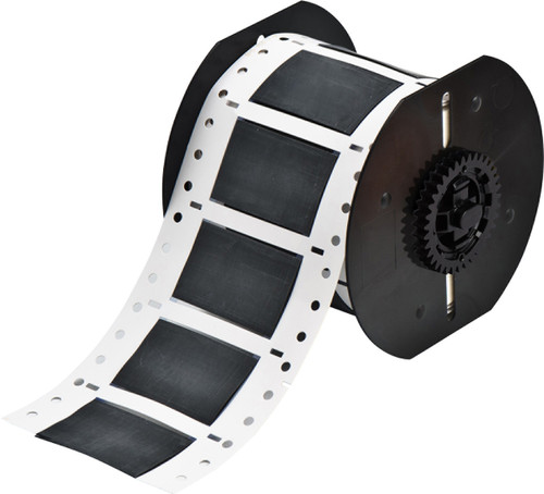 Brady 2" x 1.25" PermaSleeve Series Label (Black) (Roll of 250 Each) - B33D-750-2-344BK