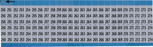 Brady Label (Pack) Wire Marker - AF-250-274-SC-PK