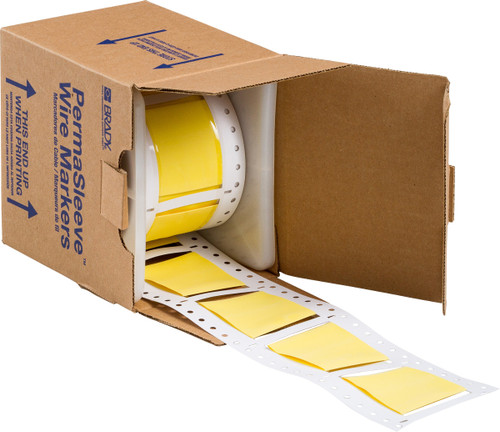 Brady PermaSleeve Marker Label - 3PS-1500-2-YL-S-2