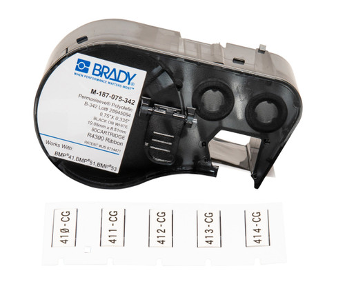 Brady PermaSleeve Series Label - M-187-075-342