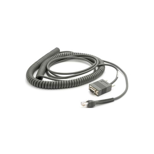 Zebra RS232 Cable (20' Coiled) - CBA-R06-C20PBR