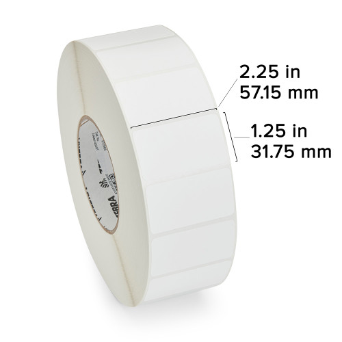 Zebra 2.25" x 1.25" Z-Select 4000D Label (Roll) - 10002635-EA