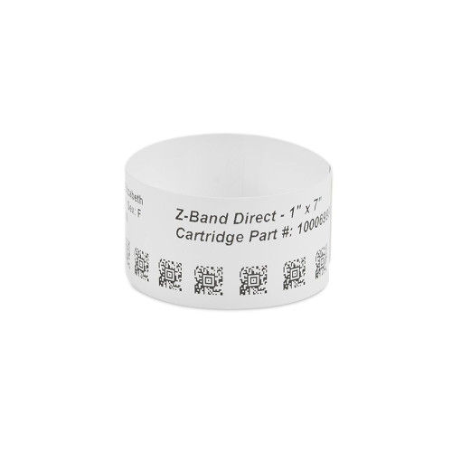 Zebra 1" x 7" Z-Band Direct Wristband (Roll) - 10003852-EA