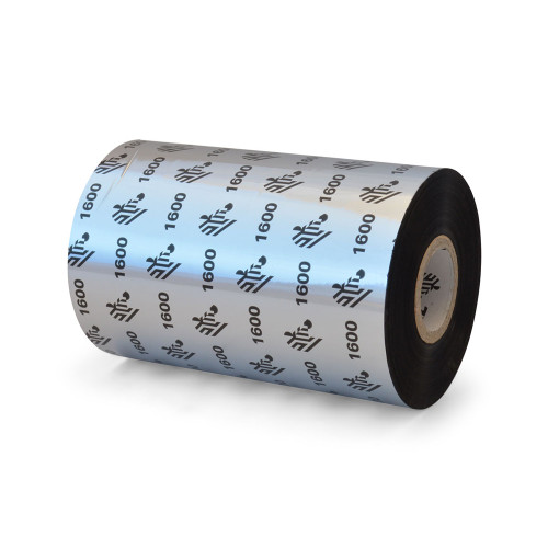 Zebra 4.33" x 1,476' 1600 Wax Ribbon (Roll) - 01600BK11045-EA