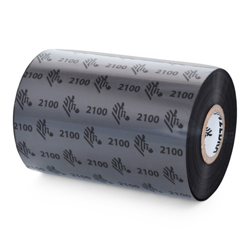 Zebra 3.5" x 1,476' 2100 Wax Ribbon (Roll) - 02100BK08945-EA