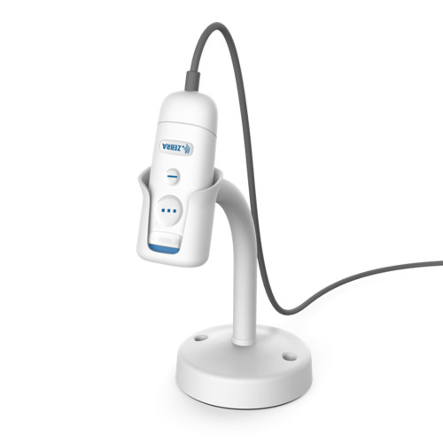 Zebra CS60-HC Gooseneck Stand (Healthcare White) - STND-WS0060C-0B