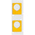 M6-167-593-YL Brady Raised Panel Push Button Label - Image3