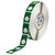 THTEP-168-593-.5GN Brady Raised Panel Polyester Circular Hole with Notch Push Button Label - Image1