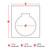 THTEP167-593-.25BK Brady Raised Panel Polyester Circular Hole with Notch Push Button Label - Image5