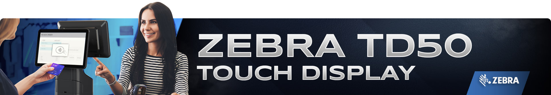 Zebra TD50 Touch Display Tablet Accessory to the KC50 Kiosk System