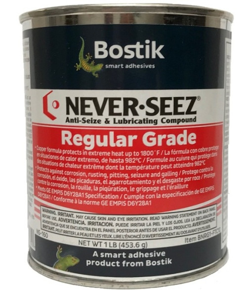 Bostik Never-Seez NS-160 Regular Grade Anti-Seize 1 LB. Flat Top Can