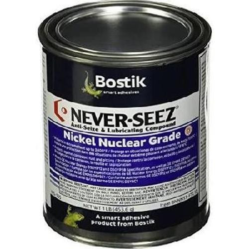 Bostik Never-Seez NG-165 Pure Nickel Special Nuclear Grade Anti-Seize 1 LB. Flat Top Can