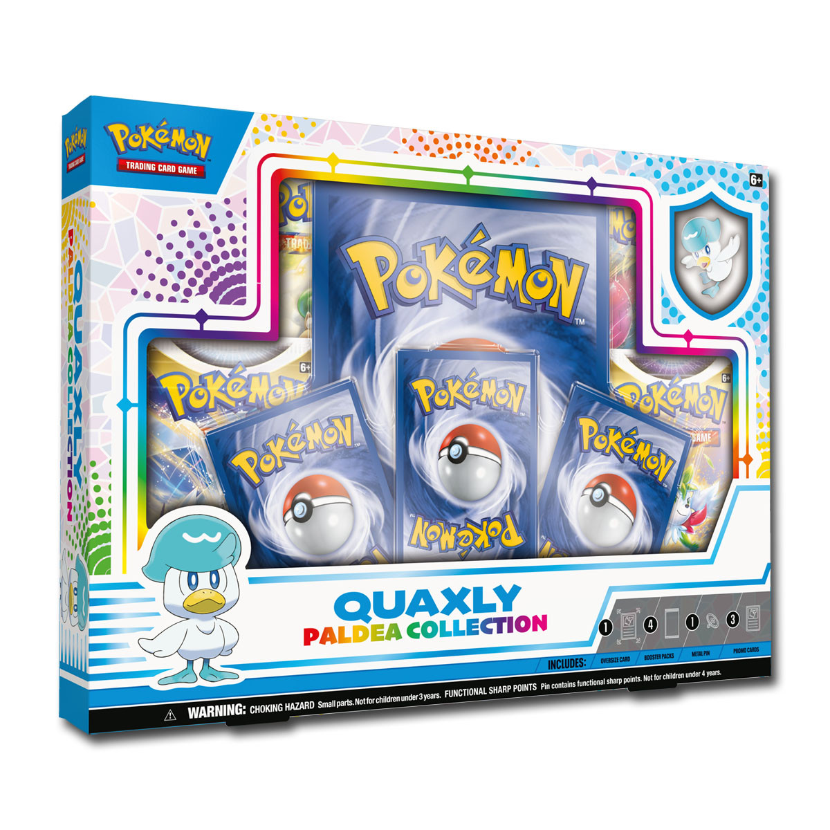 pokemon trading card game paldea collection TCG: Pin then open up a set of booster packs to find even more friends Pokmon TCG: Paldea Collection (Quaxly)