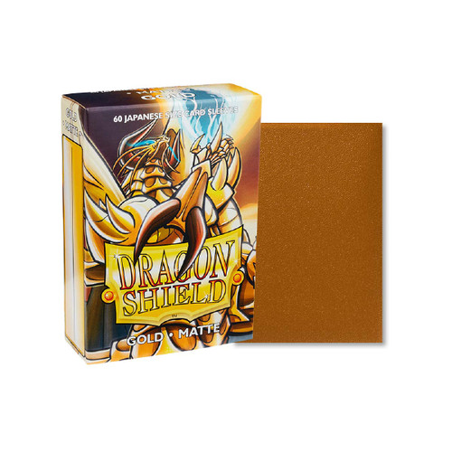 Dragon Shield - Gold - Matte Sleeves - Japanese Size