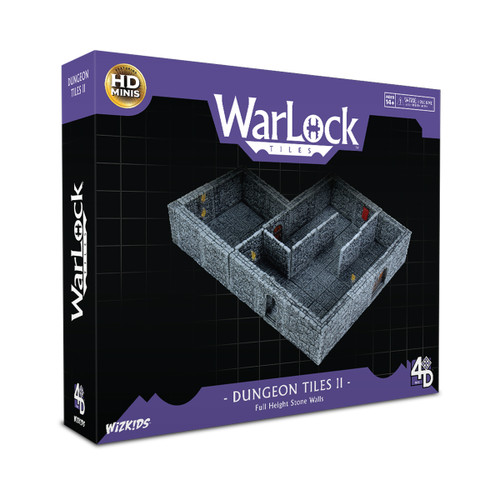 WarLock Tiles: Dungeon Tiles II – Full Height Stone Walls