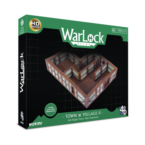 WarLock Tiles: Town & Village II - Full Height Plaster Walls Expansion