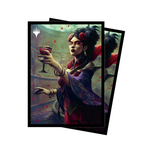 Innistrad Crimson Vow 100ct Sleeves V5 featuring Henrika, Infernal Seer for Magic: The Gathering