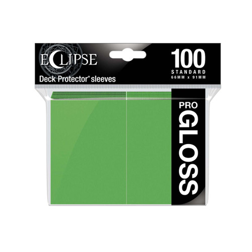 Eclipse Gloss Standard Sleeves: Lime Green 100ct