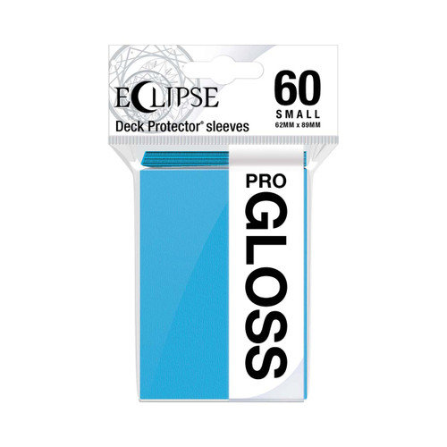 Eclipse Gloss Small Sleeves: Sky Blue 60ct