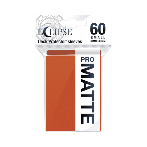 Eclipse Matte Small Sleeves: Pumpkin Orange 60ct